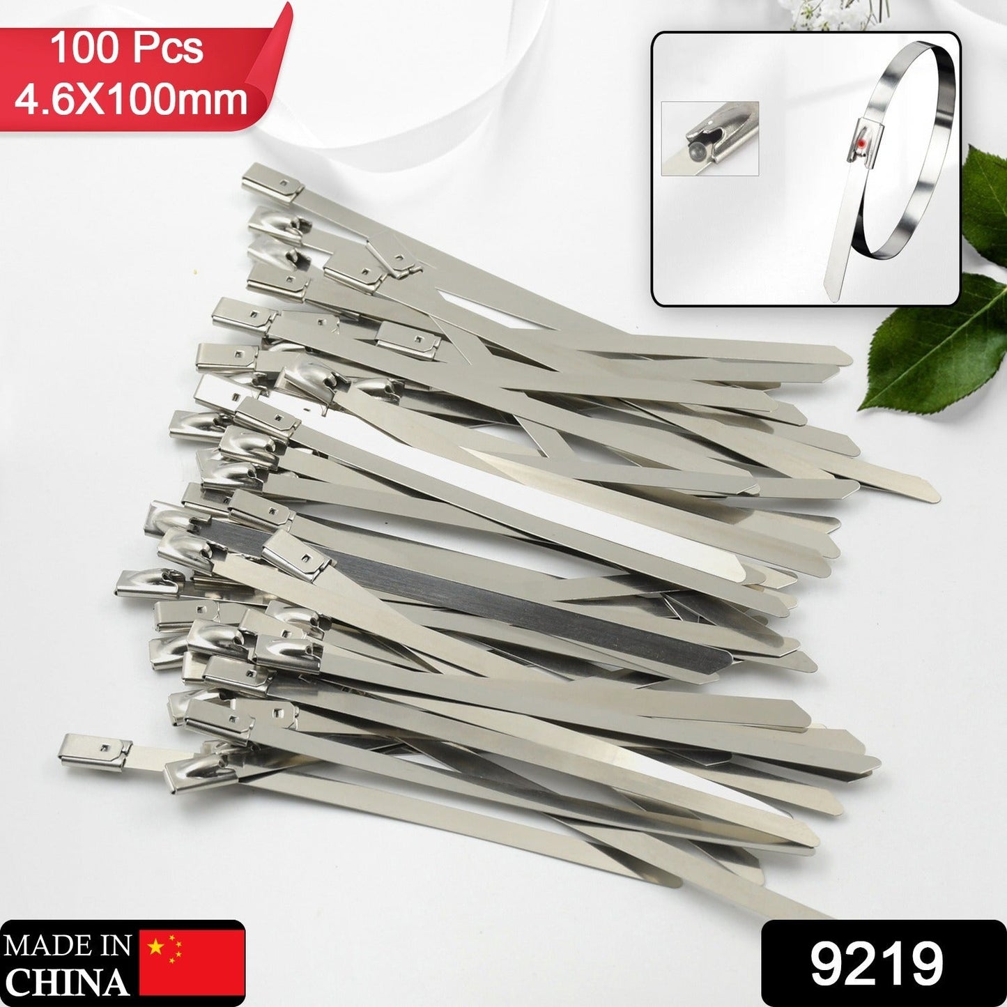 Stainless Steel Cable TIE Used for Solar, Industrial and Home Improvement Multipurpose HIGH Strength, Self - Locking Zip Ties, Multi - purpose Tie, Portable Rustproof 100Pcs Wide Application Zip Tie Set for Building (4.6x100MM / 100 pcs Set) - infinityexculsivestore.com