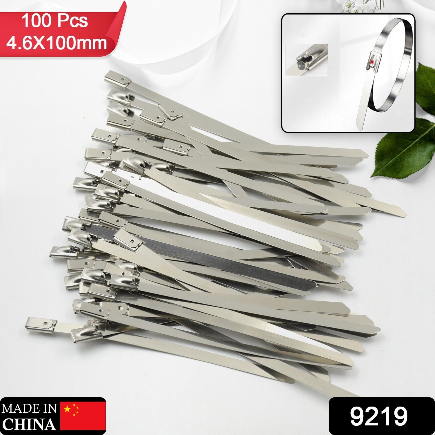 Stainless Steel Cable TIE Used for Solar, Industrial and Home Improvement Multipurpose HIGH Strength, Self - Locking Zip Ties, Multi - purpose Tie, Portable Rustproof 100Pcs Wide Application Zip Tie Set for Building (4.6x100MM / 100 pcs Set) - infinityexculsivestore.com
