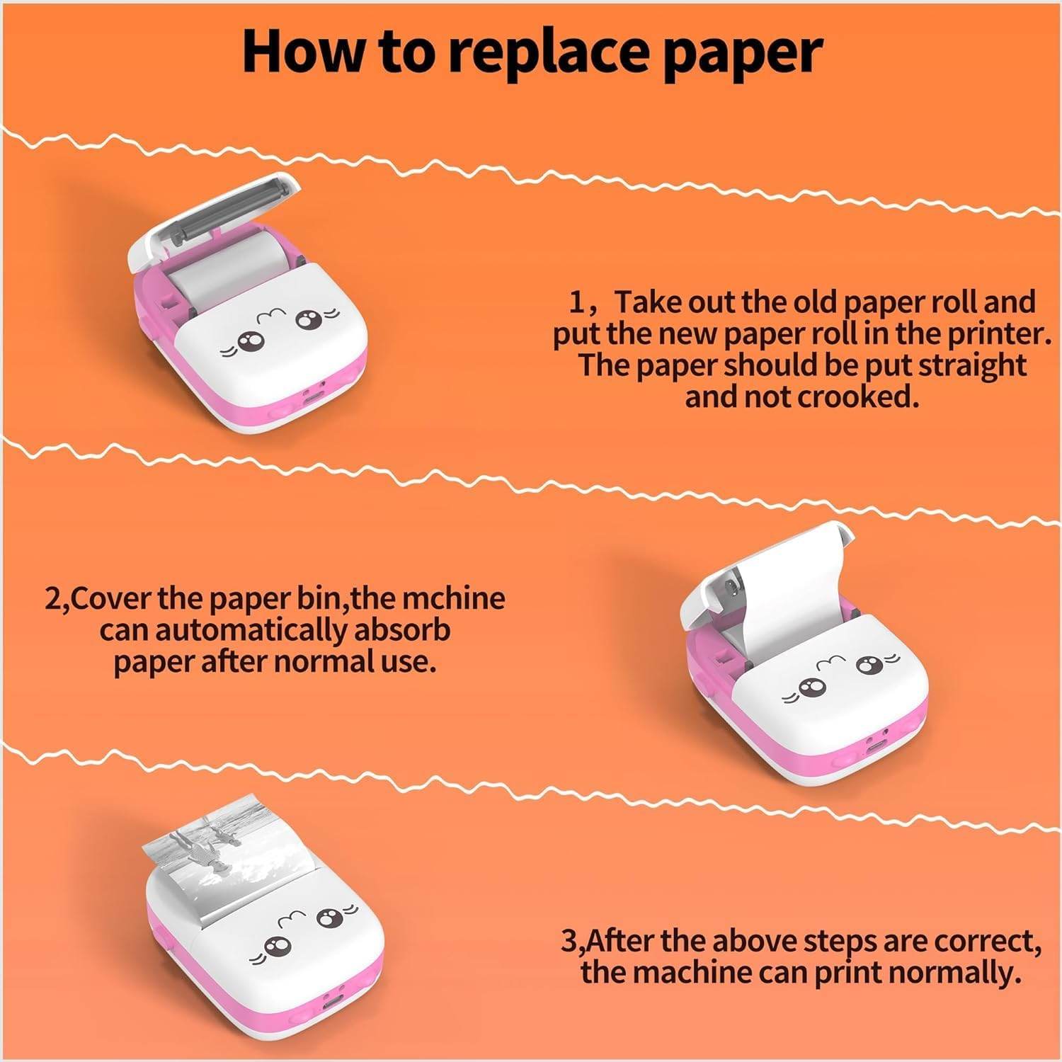 Inkless Wireless Thermal Printer (Black & White) | Portable Ink Free Printer for Android & iOS | 1200mAh Rechargeable Battery - infinityexculsivestore.com
