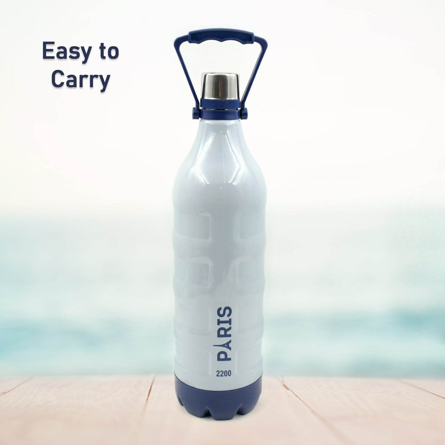 Insulated Water Bottle (2200ml): Leakproof, BPA-Free, Handle & Strap (Sports) - infinityexculsivestore.com