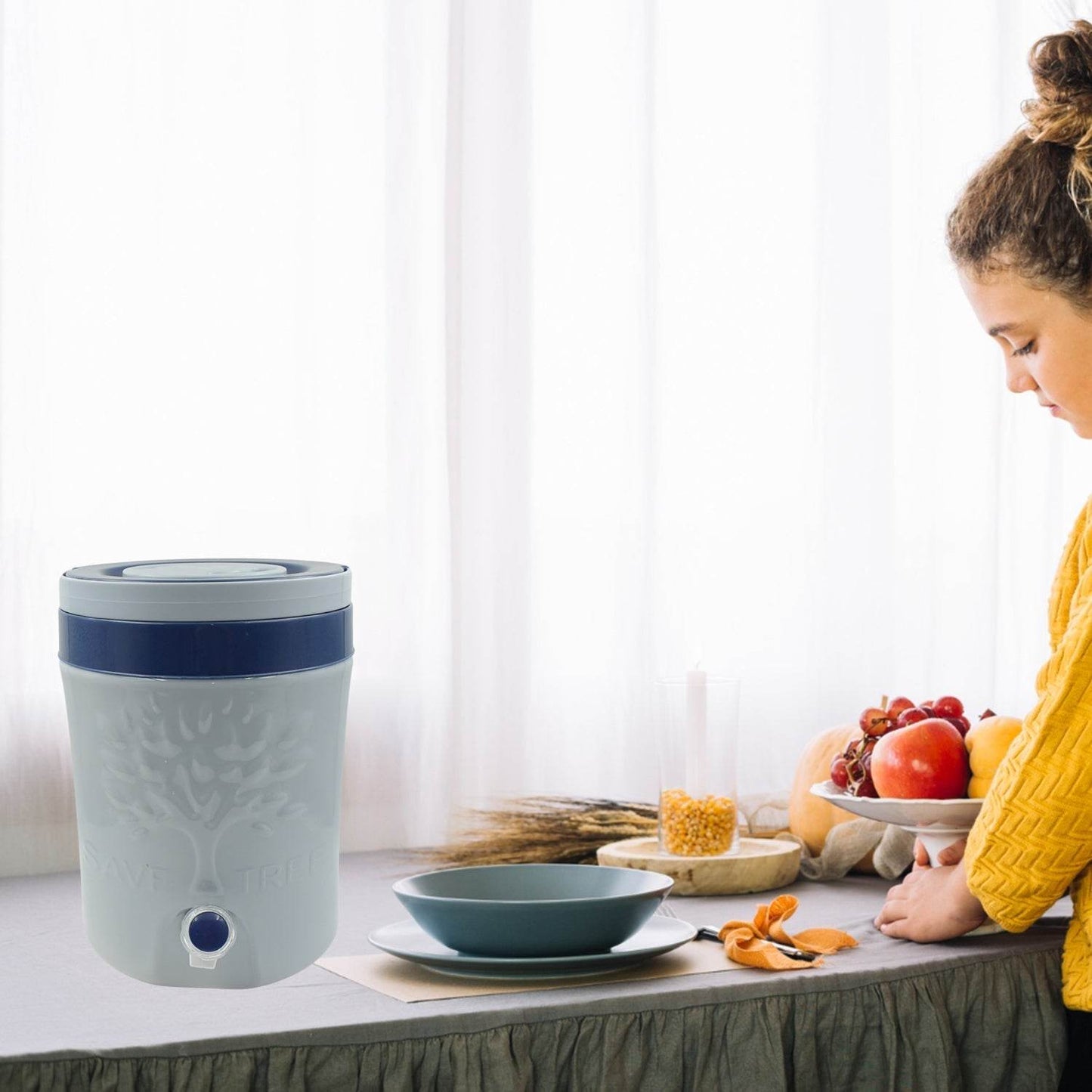 Insulated Water Jug with Tap (12000ml): Leakproof, Travel Cooler - infinityexculsivestore.com