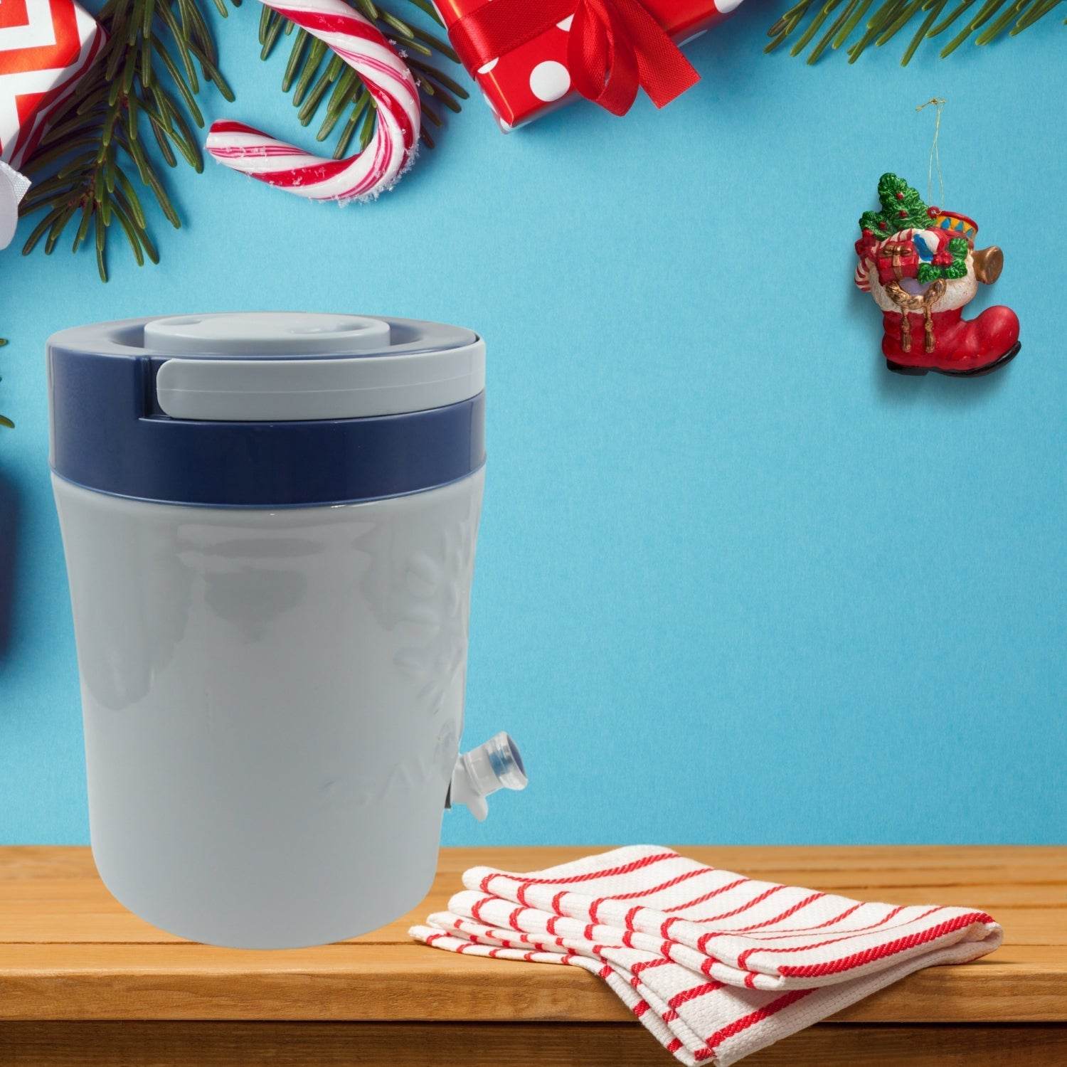 Insulated Water Jug with Tap (12000ml): Leakproof, Travel Cooler - infinityexculsivestore.com