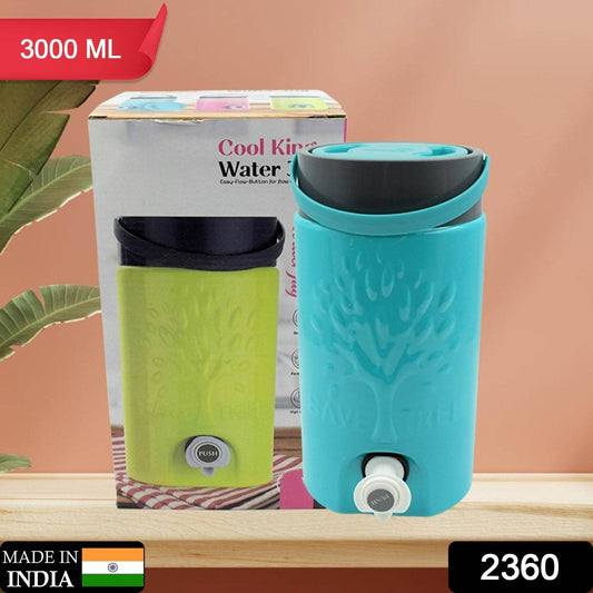 Insulated Water Jug with Tap (3000ml): Leakproof, Travel Cooler - infinityexculsivestore.com