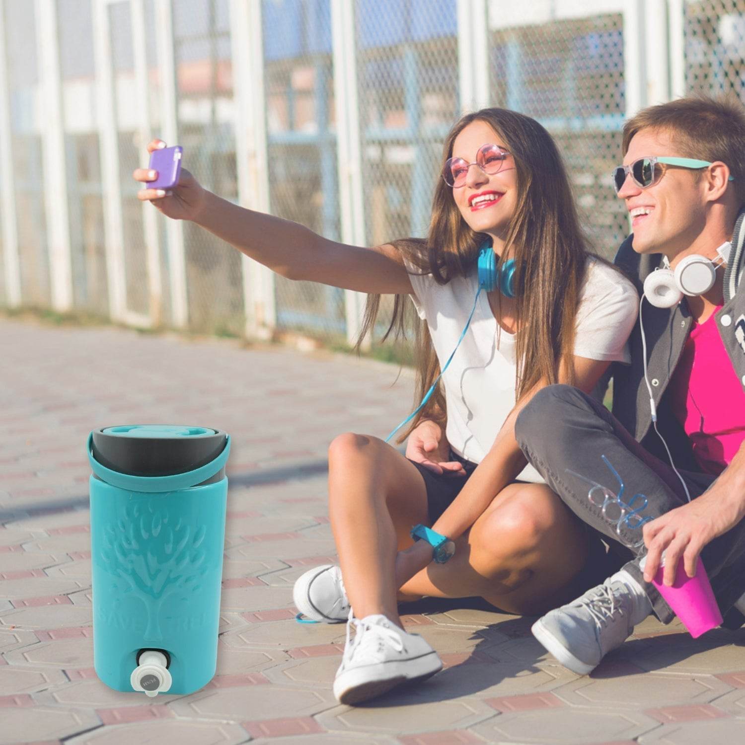 Insulated Water Jug with Tap (3000ml): Leakproof, Travel Cooler - infinityexculsivestore.com