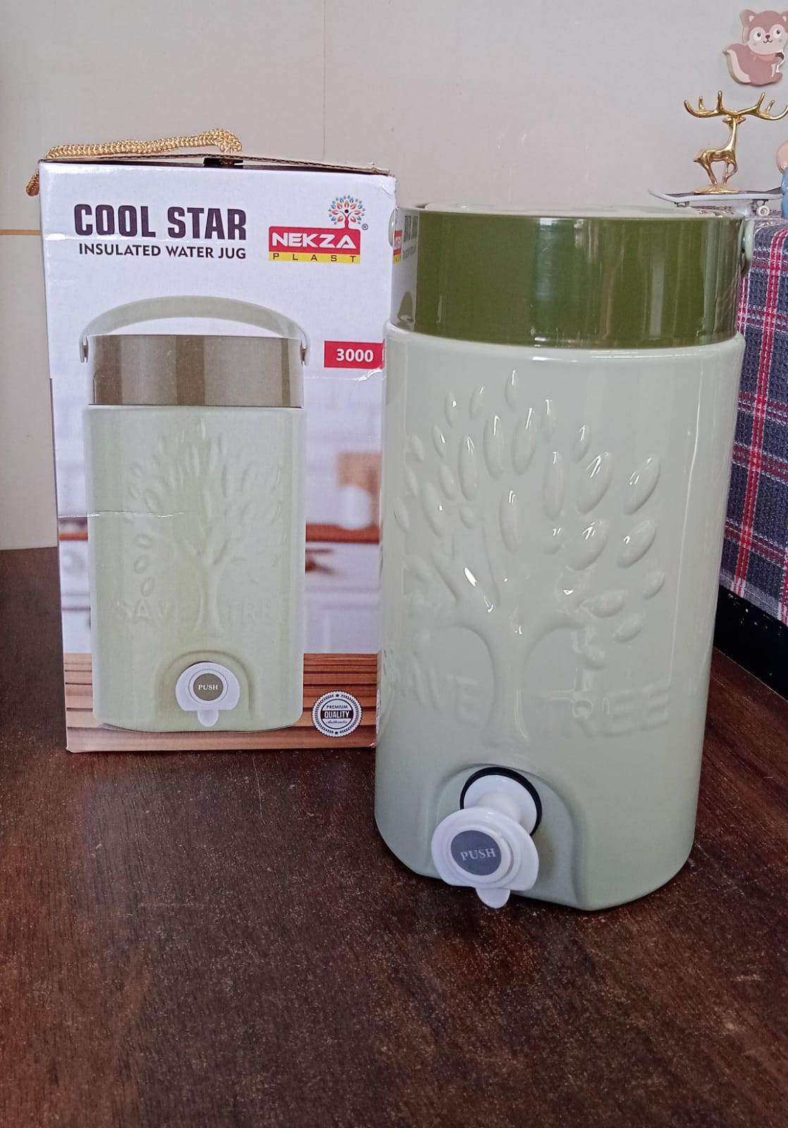 Insulated Water Jug with Tap (3000ml): Leakproof, Travel Cooler - infinityexculsivestore.com