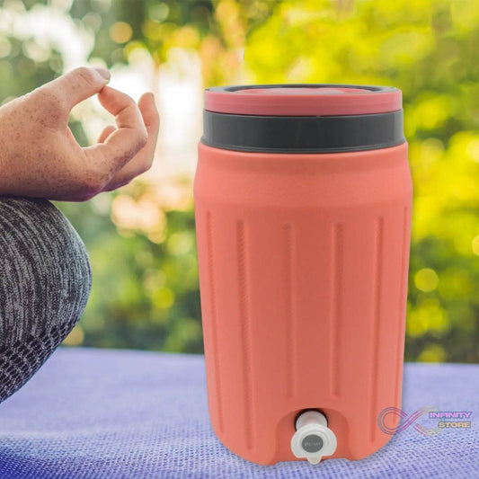 Insulated Water Jug with Tap (7500ml): Leakproof, Travel Cooler - infinityexculsivestore.com