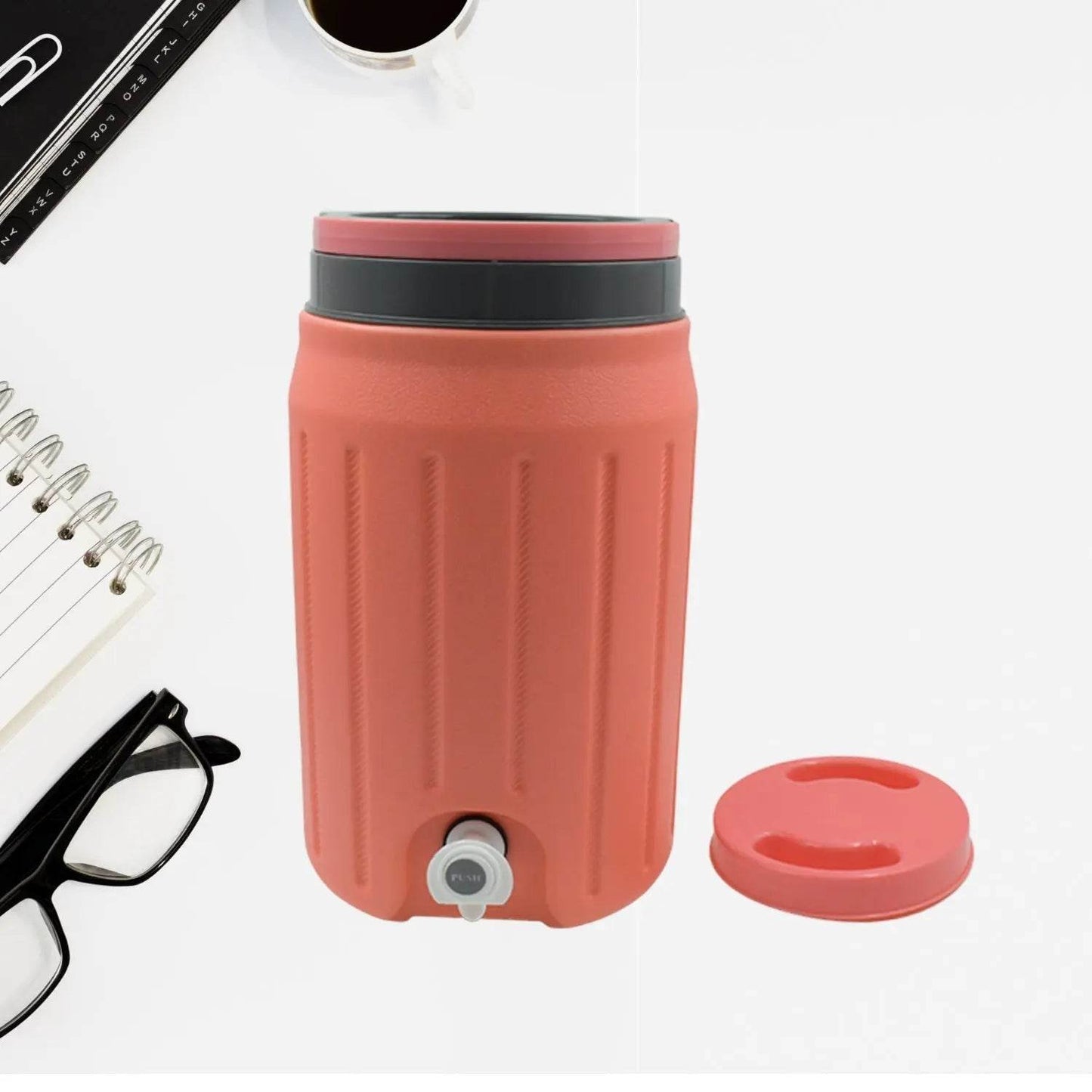 Insulated Water Jug with Tap (7500ml): Leakproof, Travel Cooler - infinityexculsivestore.com