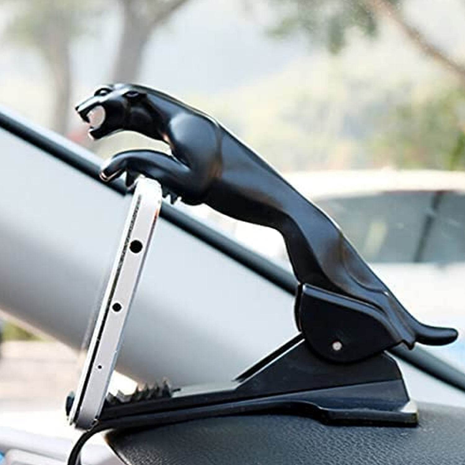 Jaguar Leopard Shape Plastic Phone Clip, Mobile Phone Holder For Car Use - infinityexculsivestore.com