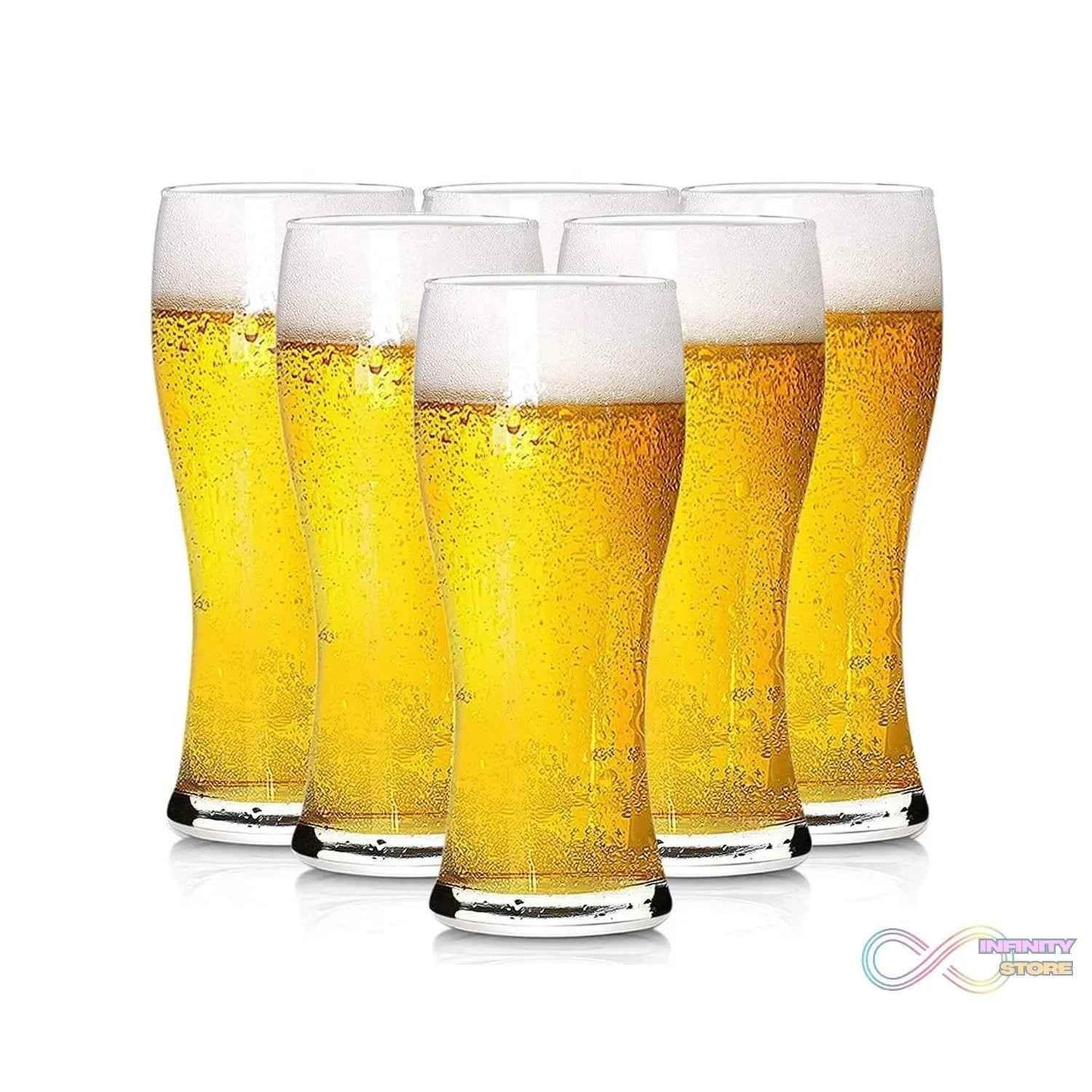 Juice water Glass Tumbler Pure Glass (6 Pcs Set) - infinityexculsivestore.com