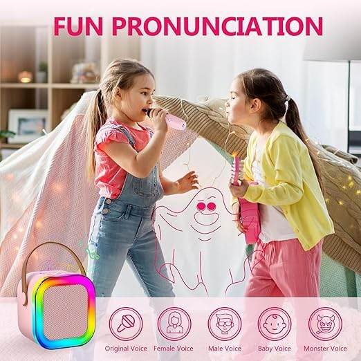 Karaoke Machine for Kids and Adults, Portable Bluetooth Mini Karaoke Microphone - infinityexculsivestore.com