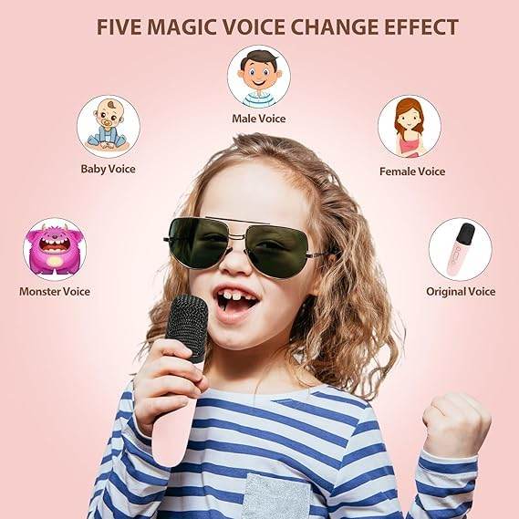 Karaoke Machine for Kids and Adults, Portable Bluetooth Mini Karaoke Microphone - infinityexculsivestore.com