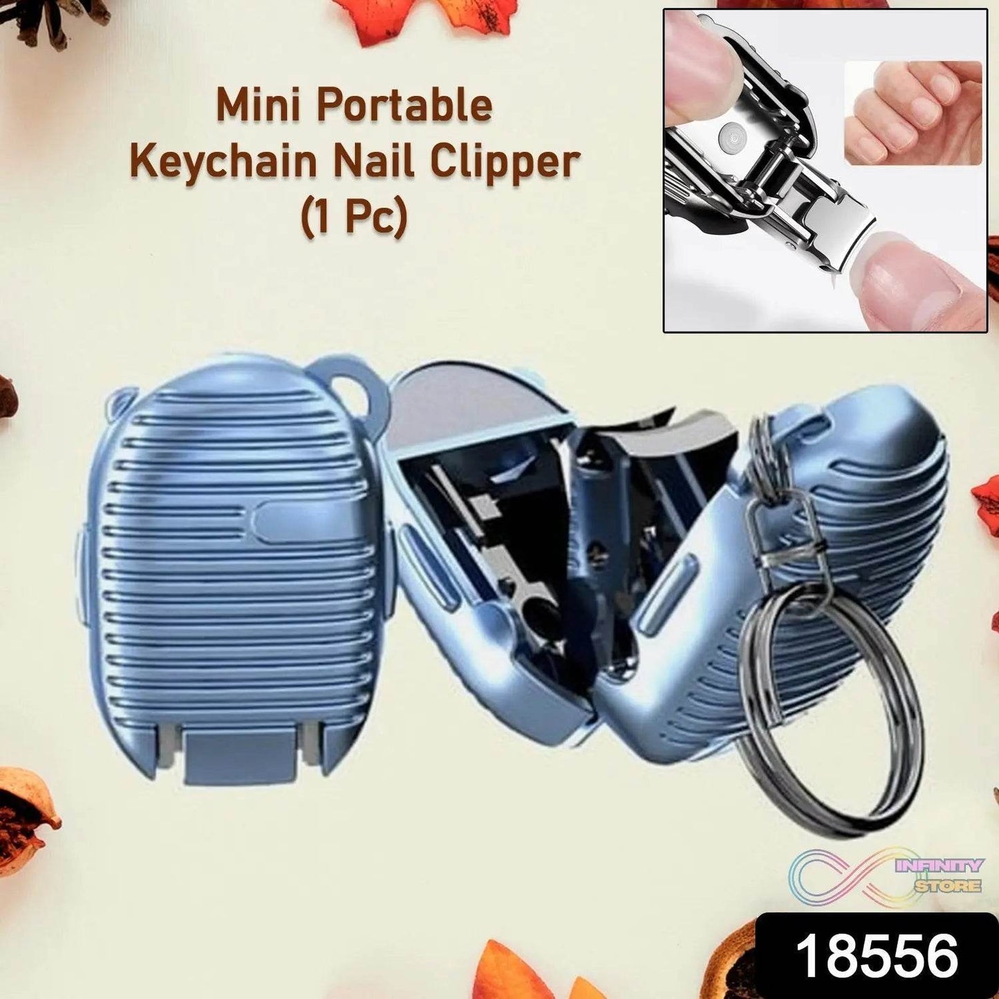 Keychain Nail Clipper | Small Nail Clippers Multicolor (1 Pc) - infinityexculsivestore.com