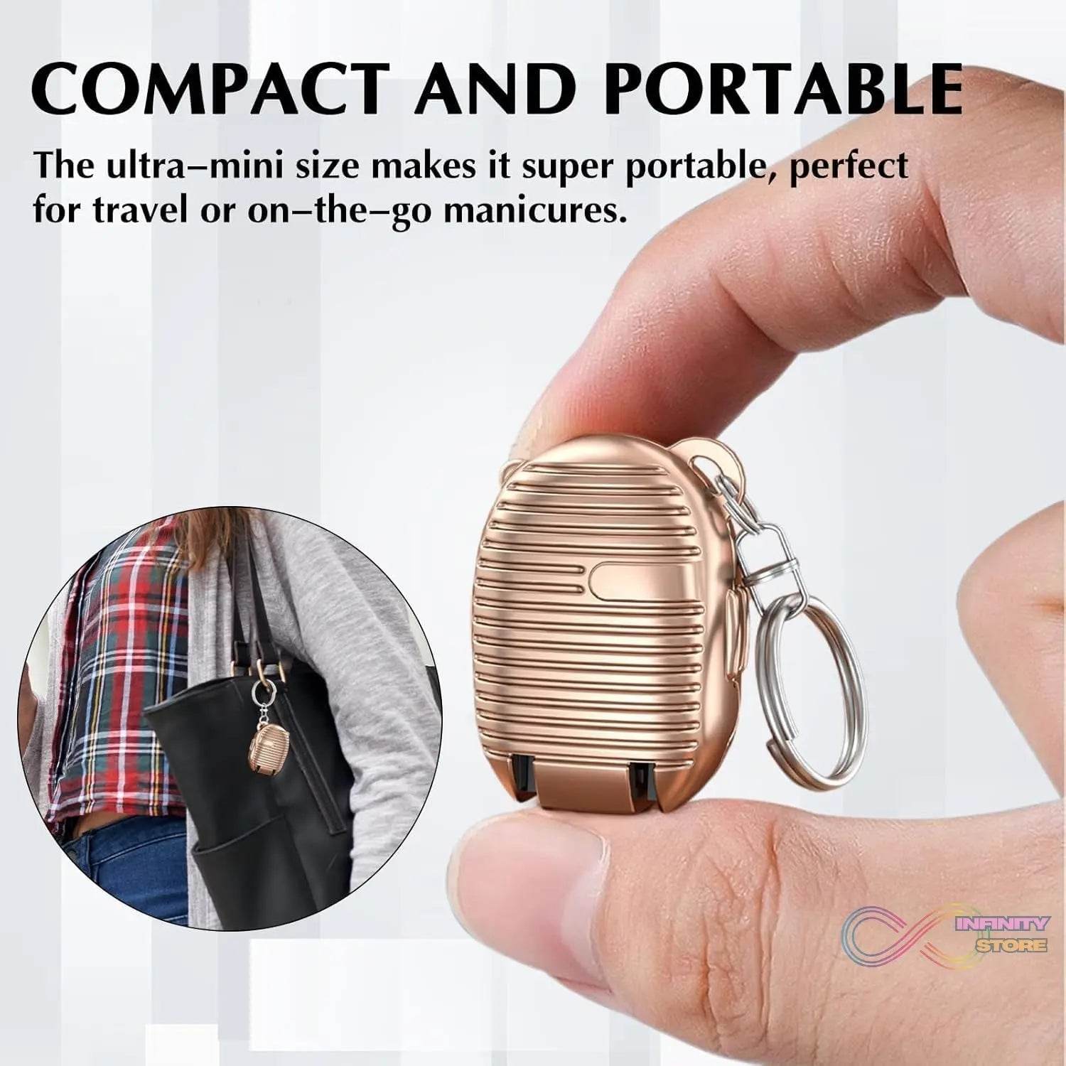 Keychain Nail Clipper | Small Nail Clippers Multicolor (1 Pc) - infinityexculsivestore.com