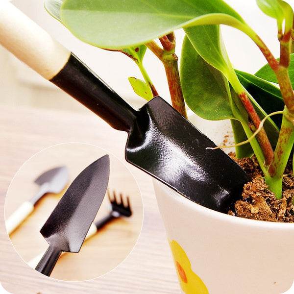 Kid's Garden Tools Set of 3 Pieces (Trowel, Shovel, Rake) - infinityexculsivestore.com