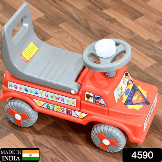 Kids Baby Ride-On Push Car with Musical Horn & Backrest β Perfect Toy for Toddlers - infinityexculsivestore.com