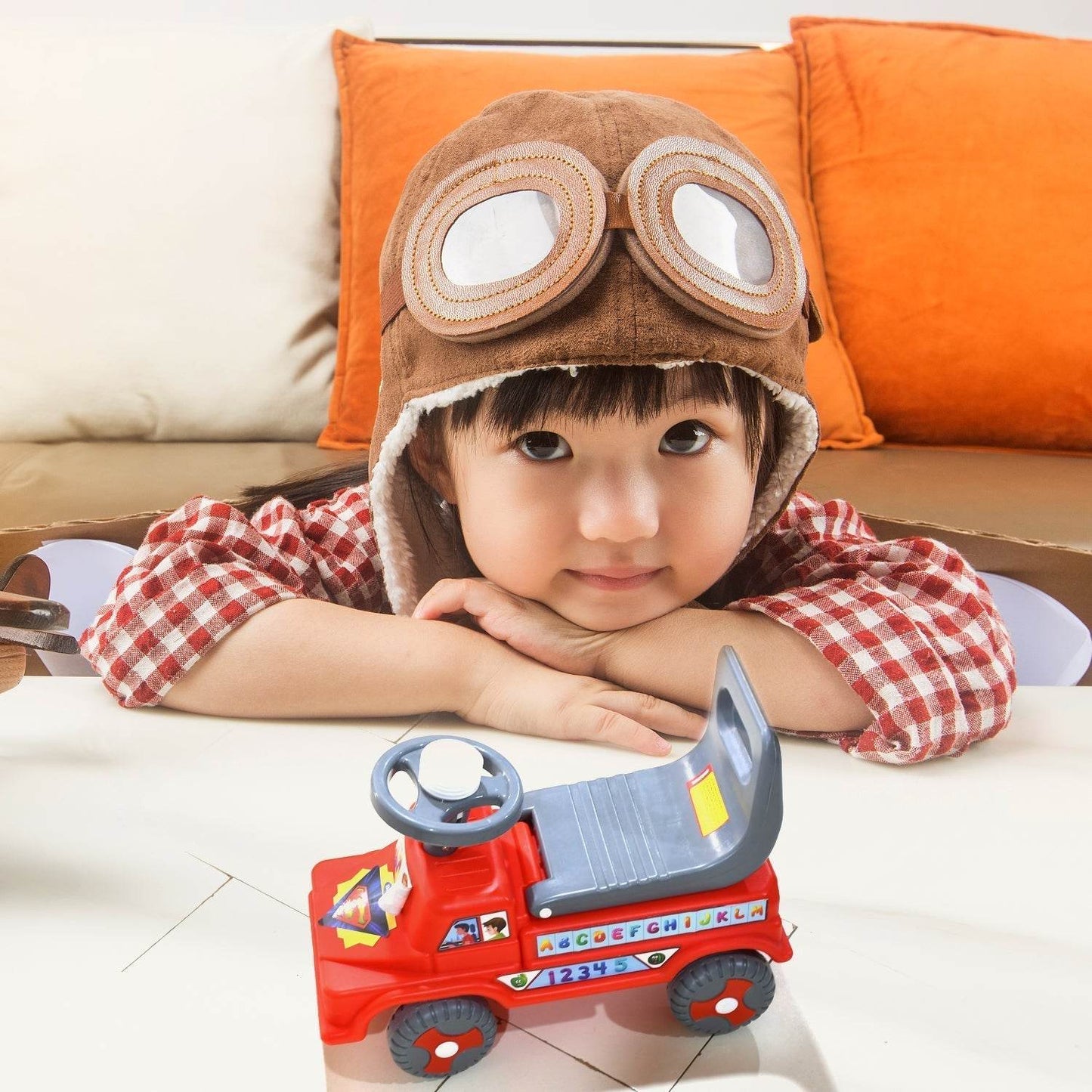 Kids Baby Ride-On Push Car with Musical Horn & Backrest – Perfect Toy for Toddlers - infinityexculsivestore.com