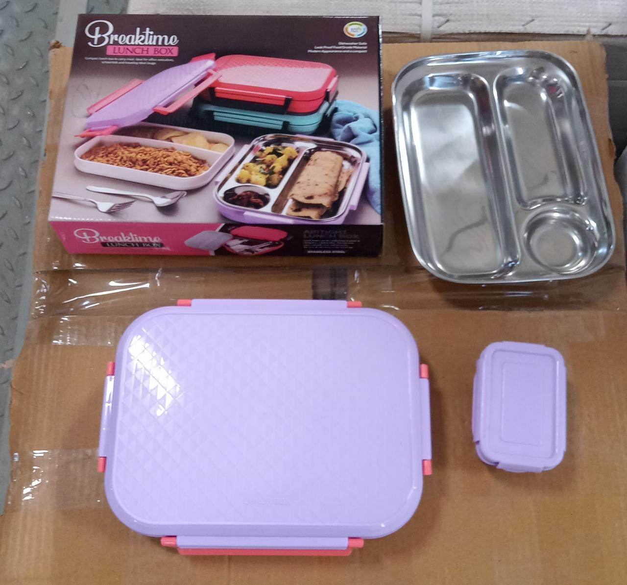 Kids’ School Lunch Box with Steel Plate - infinityexculsivestore.com