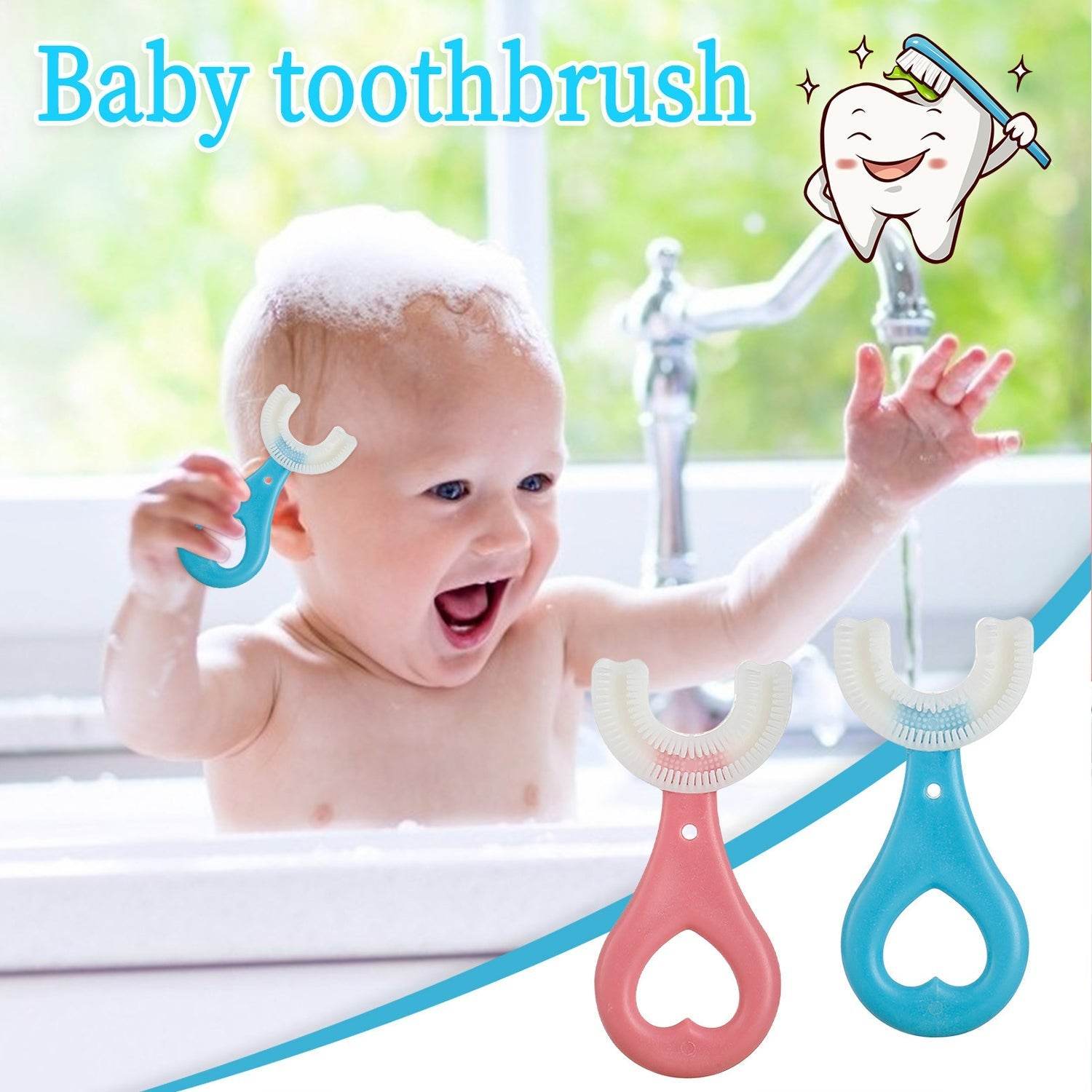 Kids U S Tooth Brush used in all kinds of household bathroom places for washing teeth of kids, toddlers and children’s easily and comfortably. - infinityexculsivestore.com