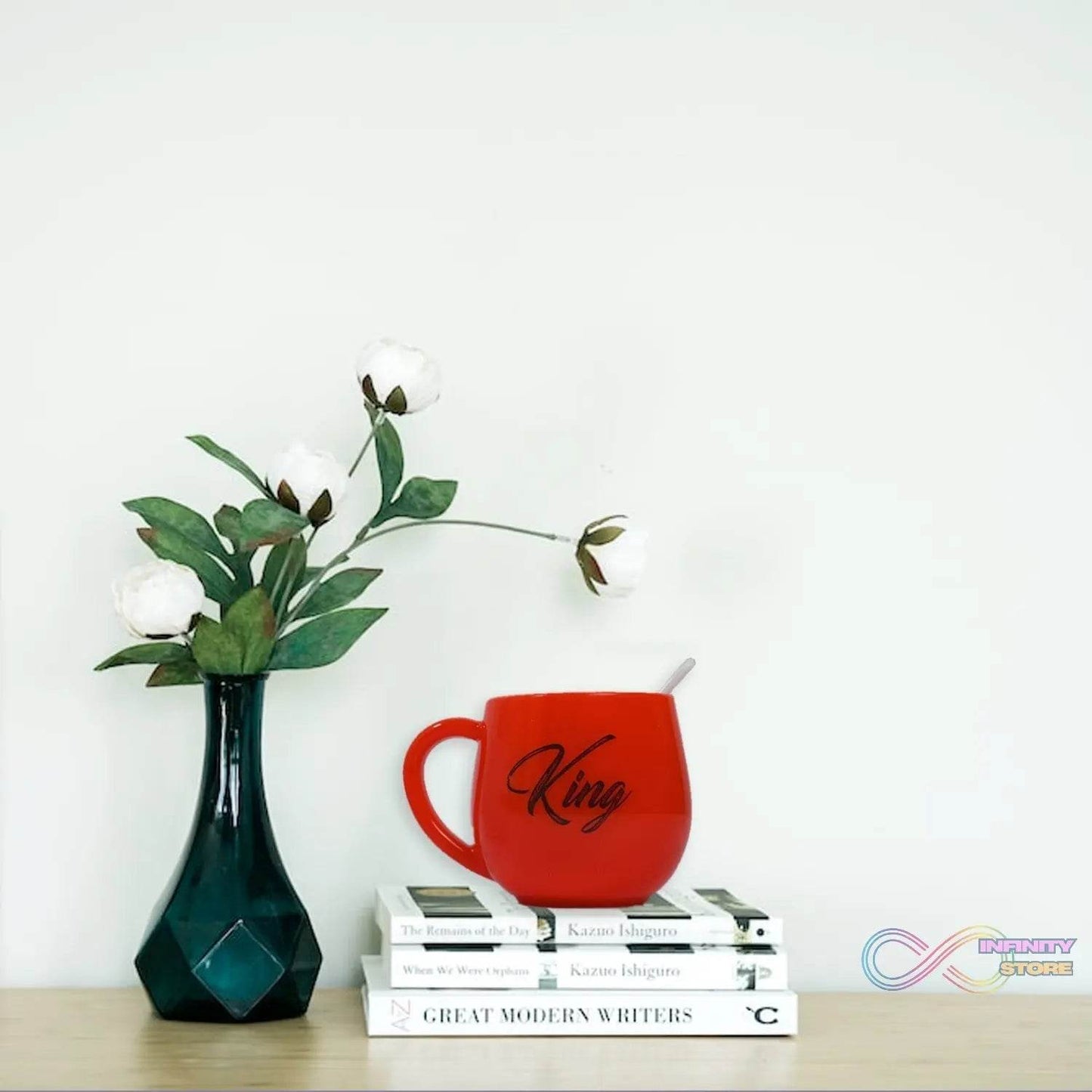 King & Queen Printed Couple Matching Coffee / Tea Plastic Coffee Mug (300ml Set of 2) - infinityexculsivestore.com