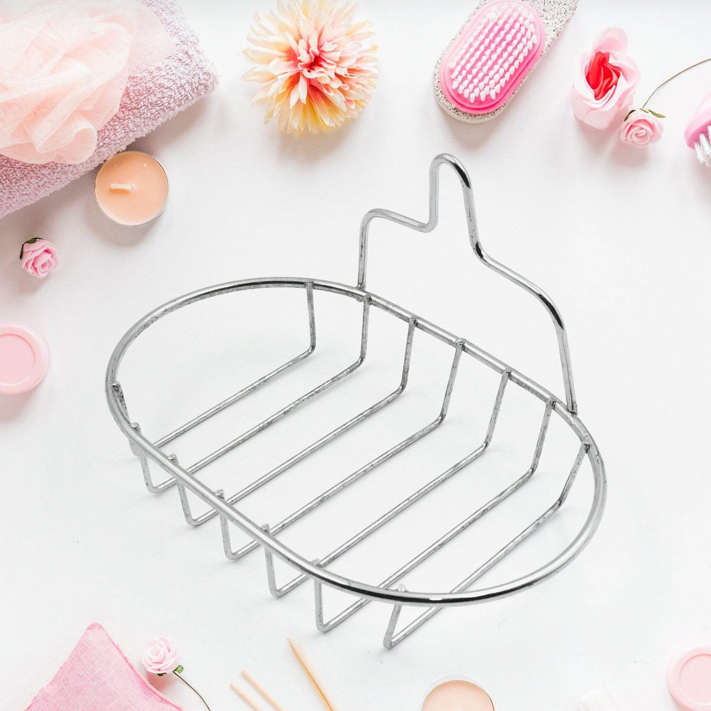 Kitchen, Bathroom Stainless Steel, Soap Dish Holder Wall Hanging Soap Storage Rack - infinityexculsivestore.com