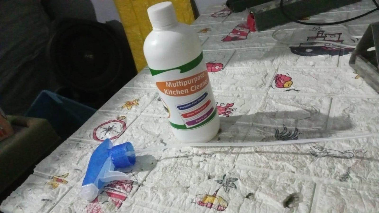 Kitchen Cleaner Spray Oil & Grease Stain Remover Stove & Chimney Cleaner Spray Non-Flammable Nontoxic Magic Degreaser Spray for Kitchen Gas Stove Cleaning Spray (Approx 500ML) - infinityexculsivestore.com