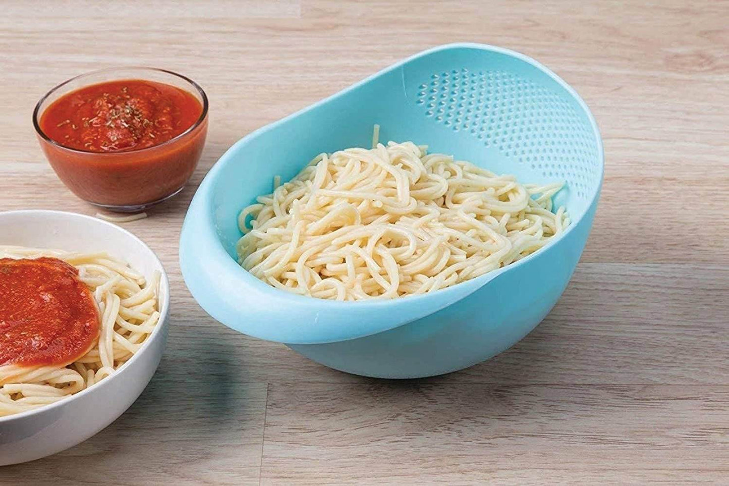 Kitchen Plastic big Rice Bowl Strainer Perfect Size for Storing and Straining - infinityexculsivestore.com