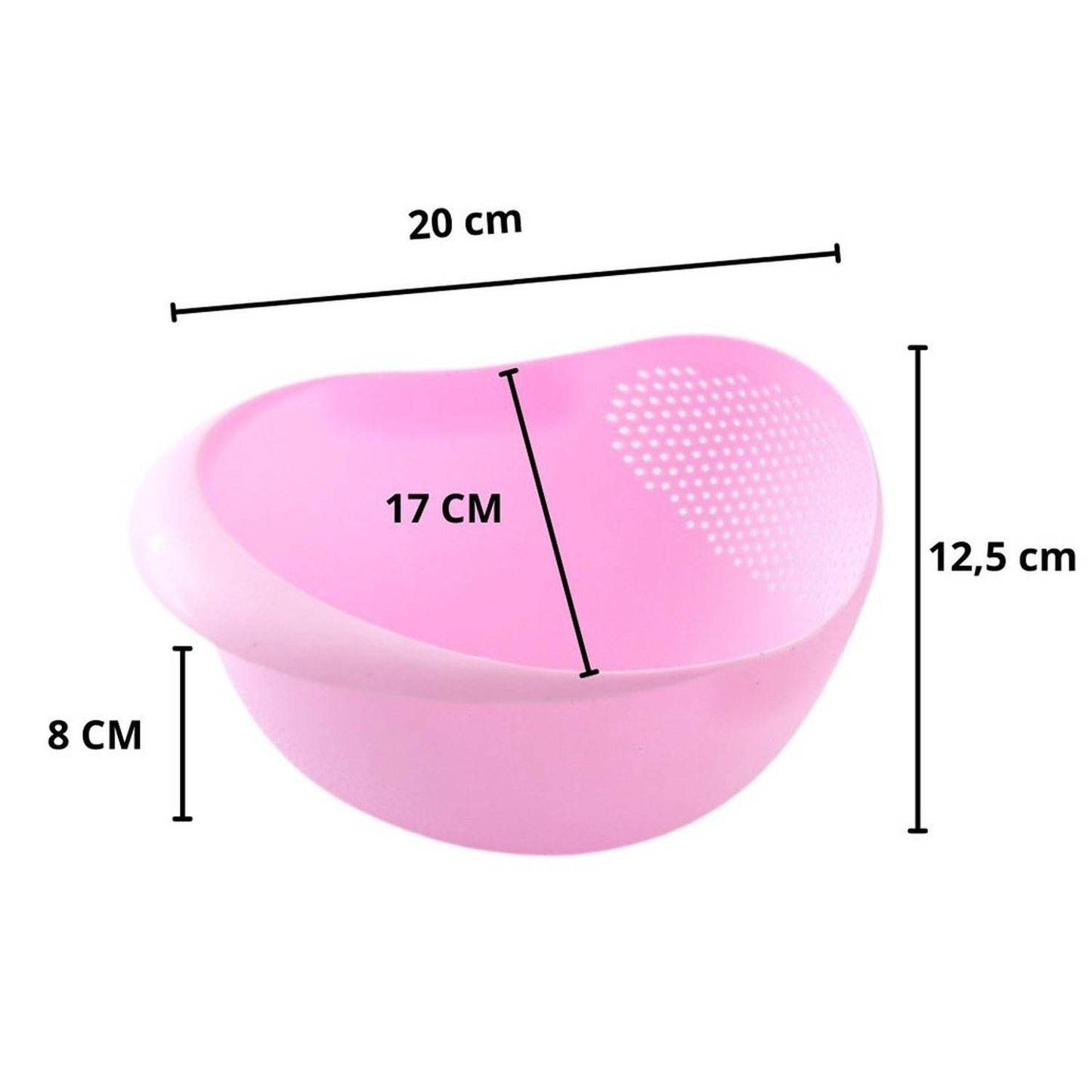 Kitchen Plastic big Rice Bowl Strainer Perfect Size for Storing and Straining - infinityexculsivestore.com