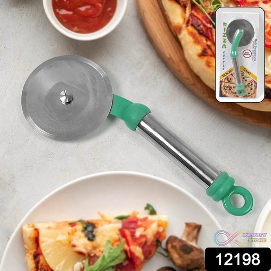 Kitchen Stainless Steel Wheel Pizza Cutter (1 pc) - infinityexculsivestore.com