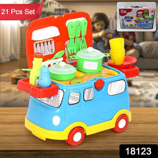 Kitchen Vehicle Set Toy for Kids Big Cooking (21 Pcs Set) - infinityexculsivestore.com