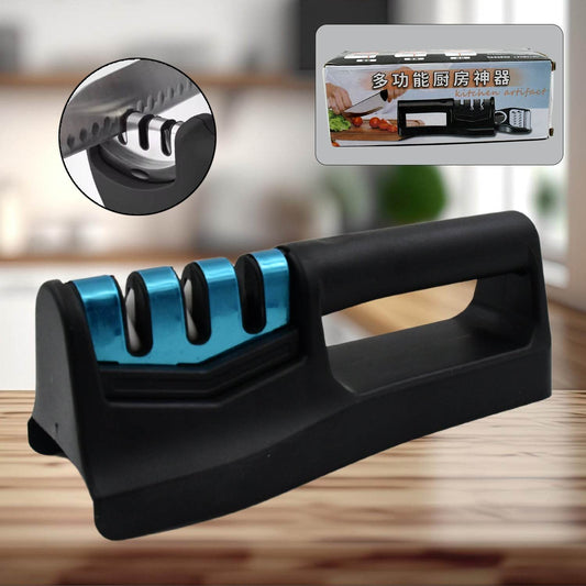 Knife Sharpener for Kitchen | Knife Sharpener Handheld Knives & Pocket Knife Sharpener | Knife Sharpener for Chefs & Serrated Knife (Chopper Not Included / 1 Pc) - infinityexculsivestore.com