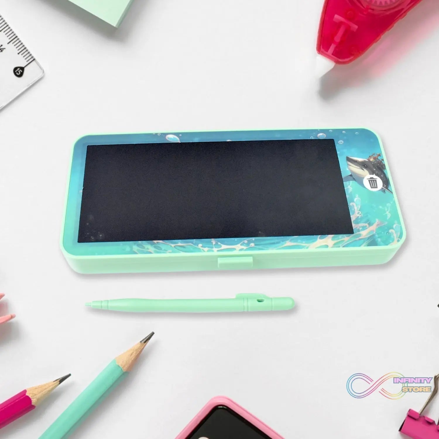 LCD Drawing Pen Case Blue colour (1 pc) - infinityexculsivestore.com