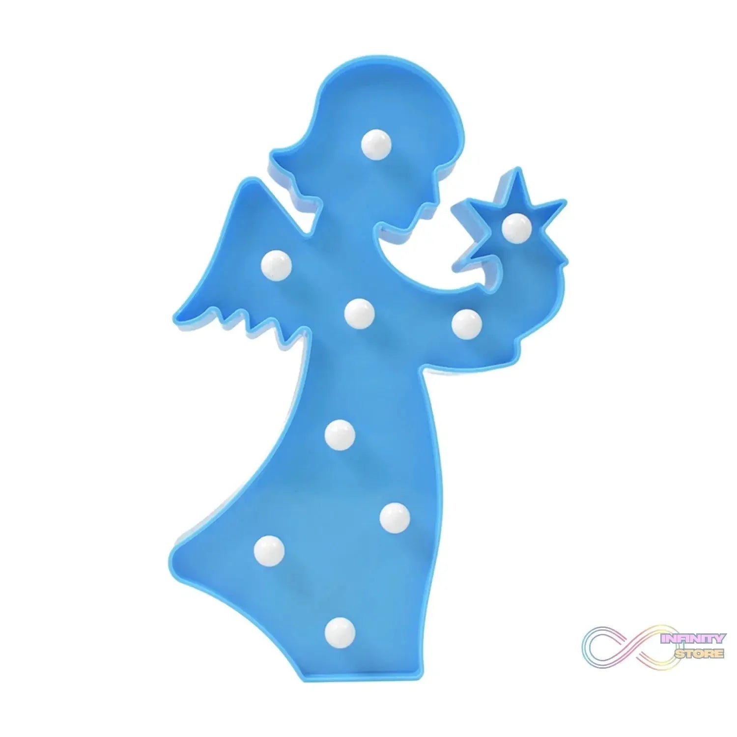 LED Angel Shape Night Light Desk Lamp (1 Pc / Battery Not Included) - infinityexculsivestore.com