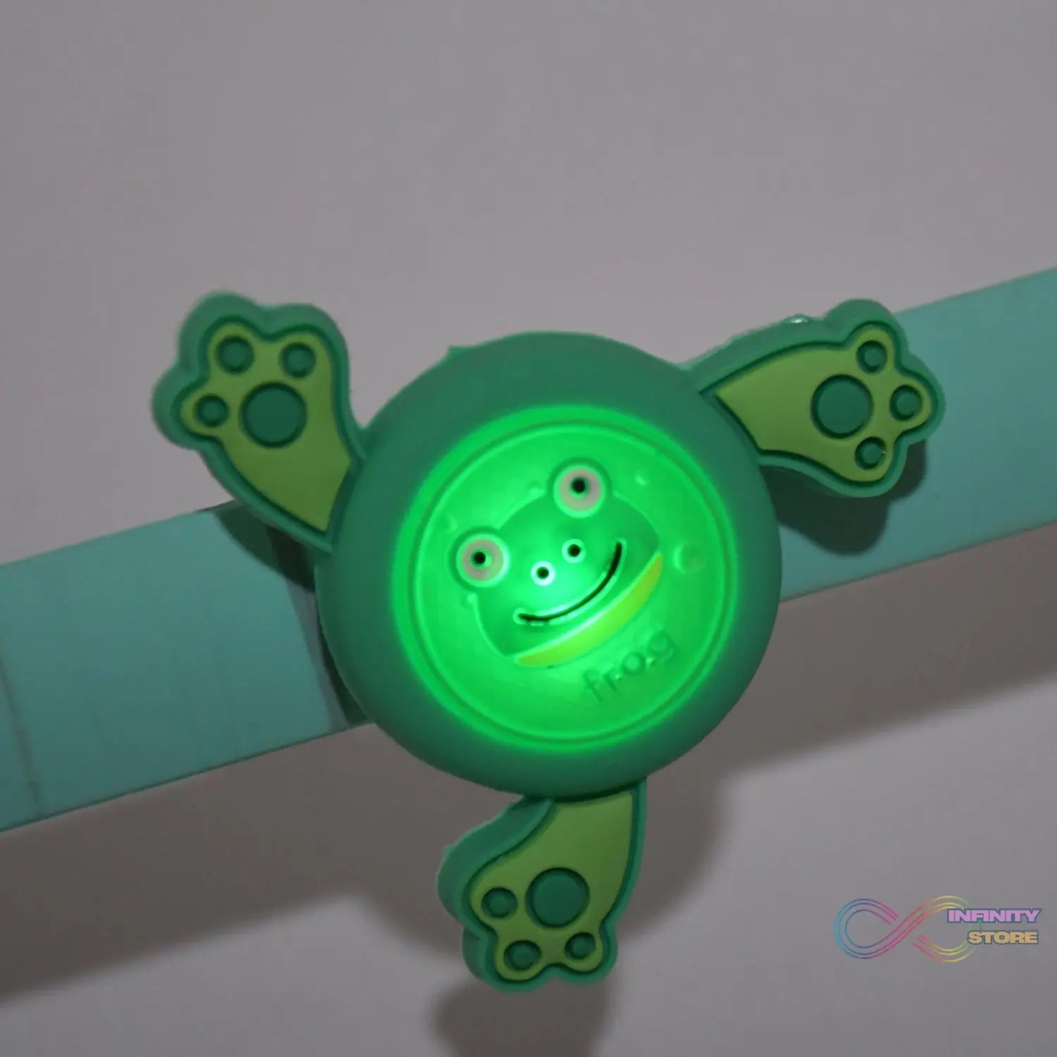 LED Light & Spinning Slap Kids Cartoon Bracelet Wrist Band (1 Pc / Mix Design) - infinityexculsivestore.com