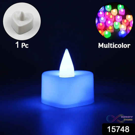 LED Tealights, Smokeless Plastic Decorative Candles (Pack Of 1 / Multicolor) - infinityexculsivestore.com