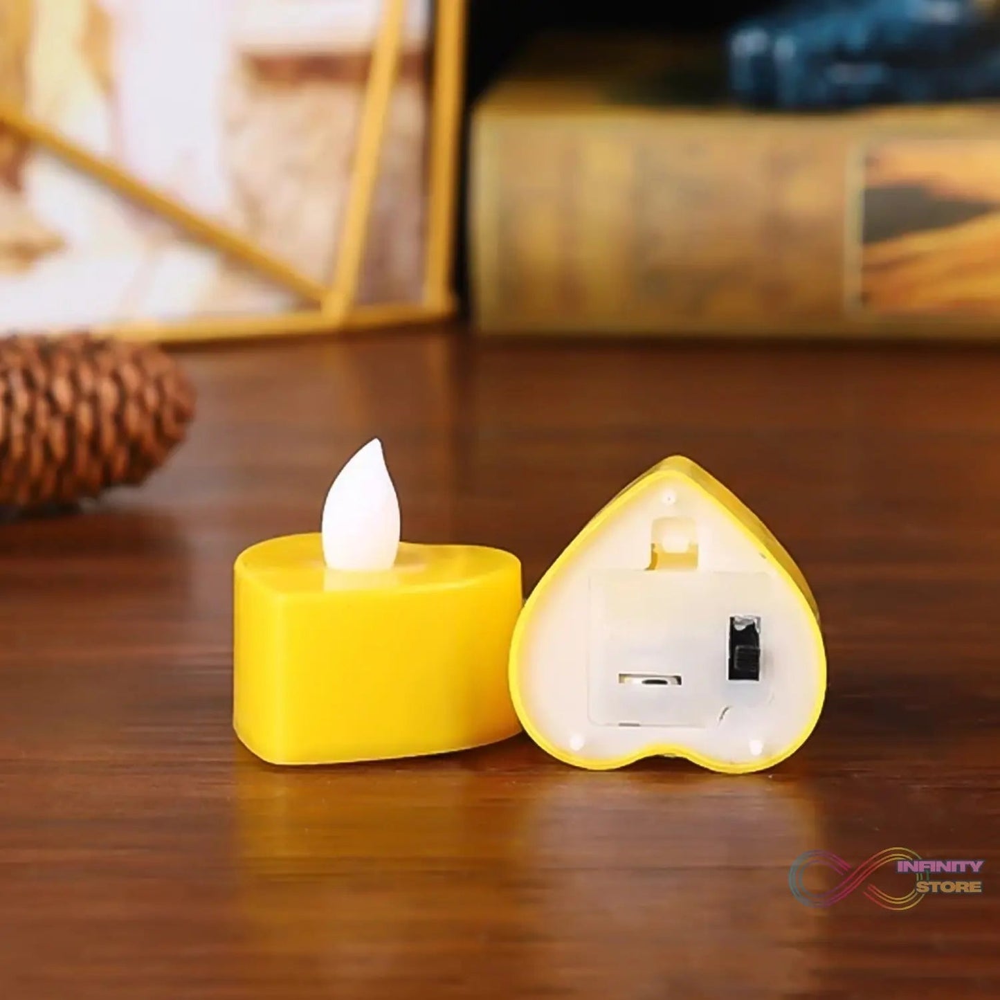 LED Tealights, Smokeless Plastic Decorative Candles (Pack Of 6 / Multicolor) - infinityexculsivestore.com