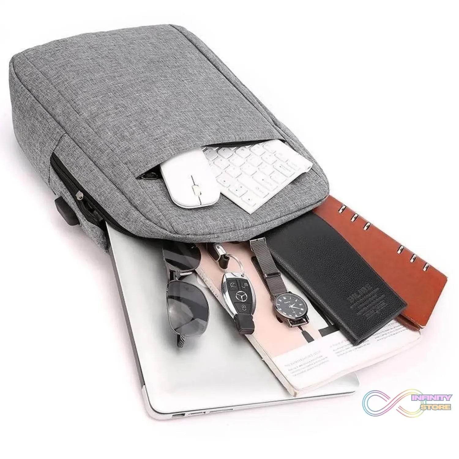 Laptop Bag With Adjustable Shoulder Strap & Storage Pockets, Lightweight, Water-Resistant, Travel-Friendly Bag Office Bag / School Bag / College Bag / Business Bag - infinityexculsivestore.com
