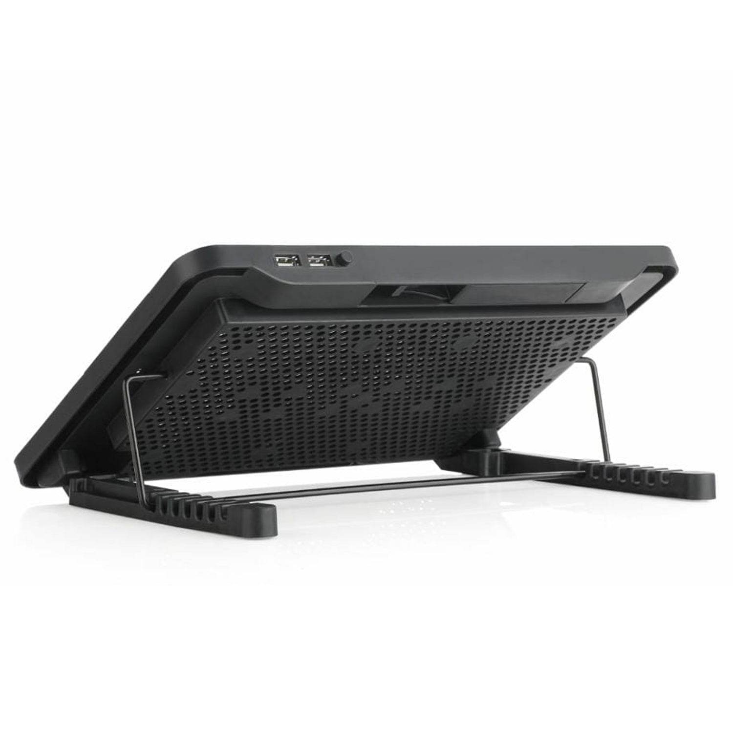 Laptop Cooler Cooling Pad with 2 Quiet Led Fans, Dual USB Ports, Portable Ultra Slim USB Powered 7 Heights Adjustable Laptop Stand for Gaming Laptop - infinityexculsivestore.com