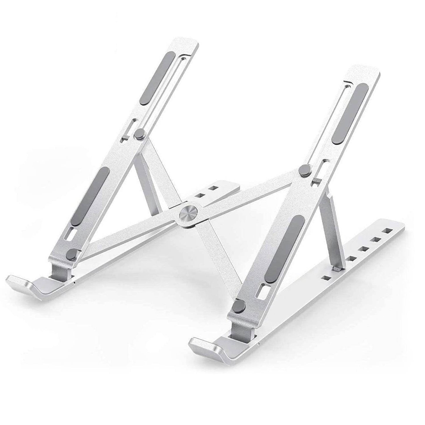 Laptop Stand for Desk | Metal Portable Laptop Stand, with 6 Adjustable Angles | Laptop Riser, Phone, and Tablet Stand | Compatible for All Laptop - infinityexculsivestore.com
