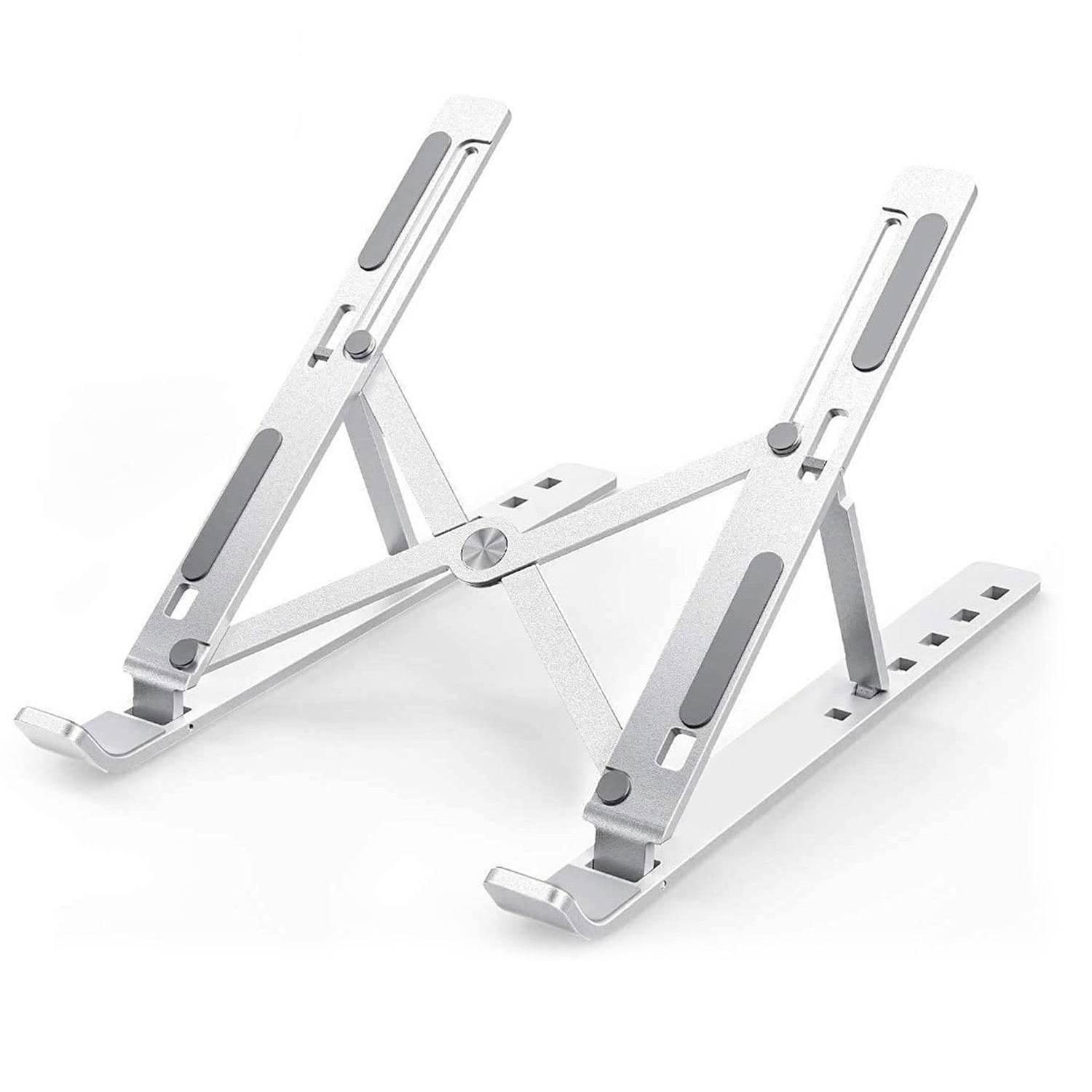 Laptop Stand for Desk | Metal Portable Laptop Stand, with 6 Adjustable Angles | Laptop Riser, Phone, and Tablet Stand | Compatible for All Laptop - infinityexculsivestore.com