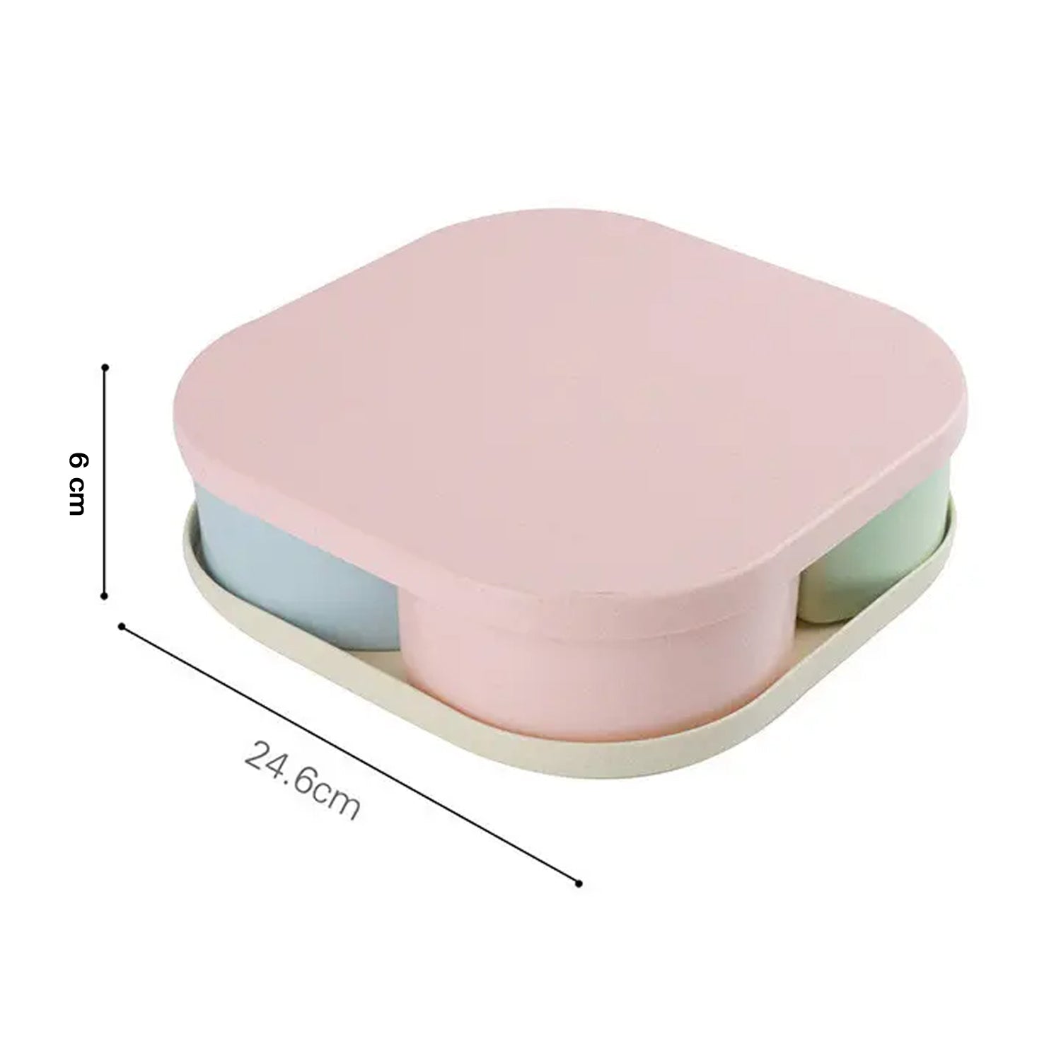 Large Compartment Box | Creative Divided Food Fruit Plate - infinityexculsivestore.com