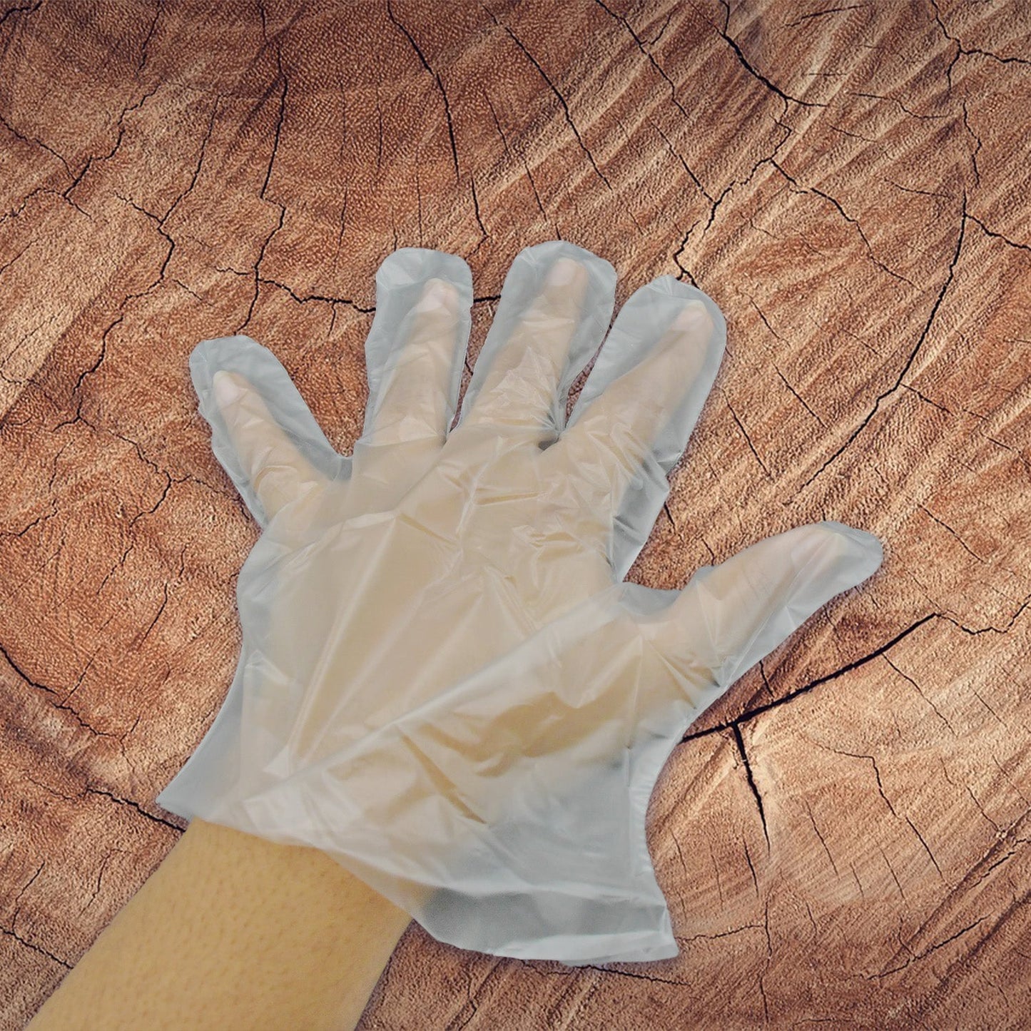 Large Disposable Gloves (100 Pcs): Clear Plastic, Multipurpose - infinityexculsivestore.com
