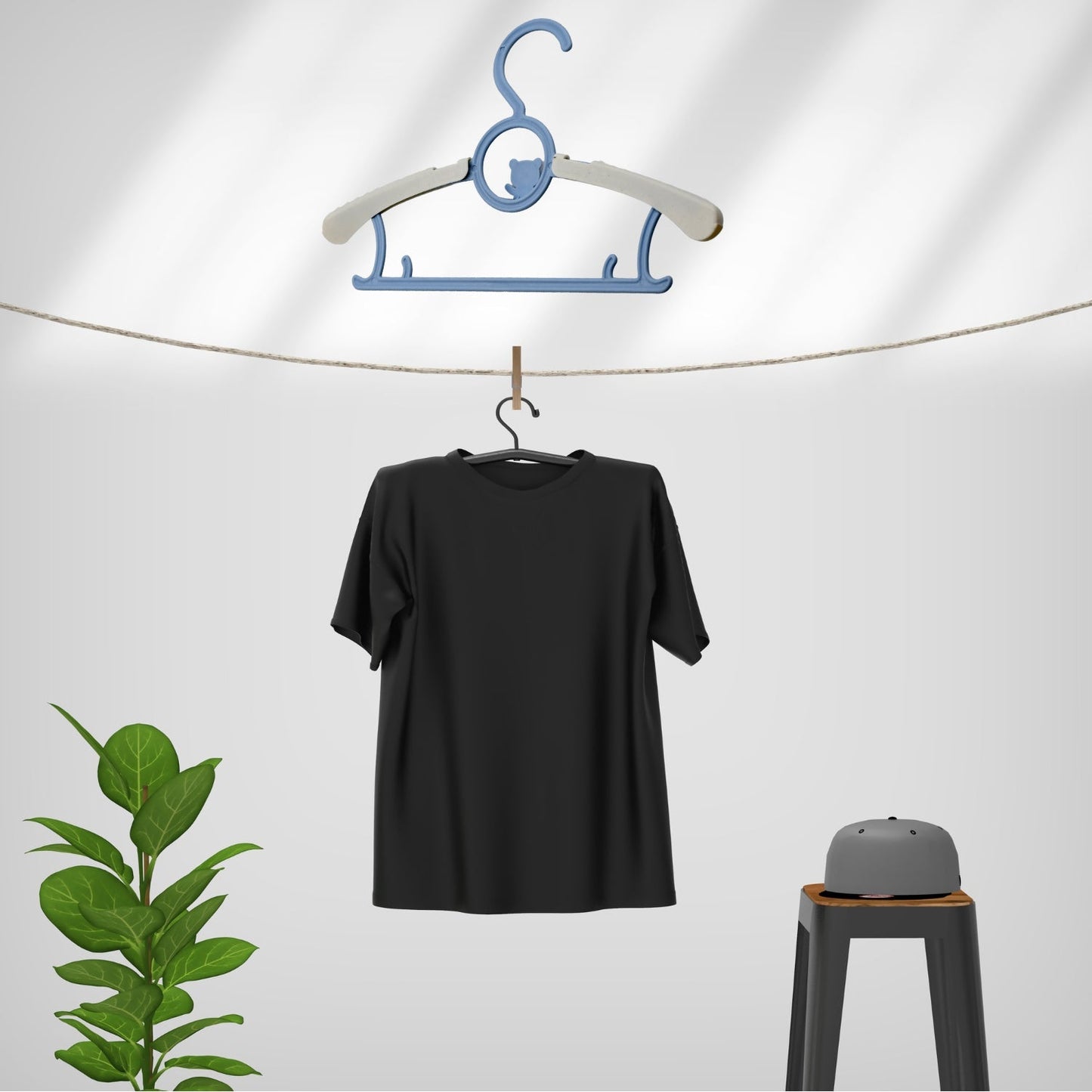 Large Dress Hanger Plastic Adjustable Child, Plastic Hangers Space Saving Lightweight Hangers, for Clothes, Coat, Shirt, Closet Cloth Hangers Ideal (5pc) - infinityexculsivestore.com