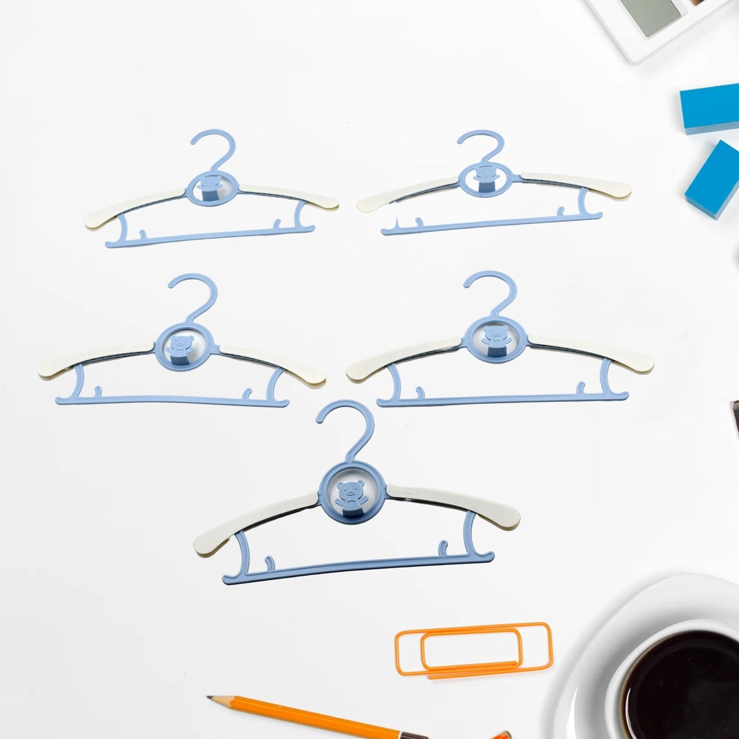 Large Dress Hanger Plastic Adjustable Child, Plastic Hangers Space Saving Lightweight Hangers, for Clothes, Coat, Shirt, Closet Cloth Hangers Ideal (5pc) - infinityexculsivestore.com