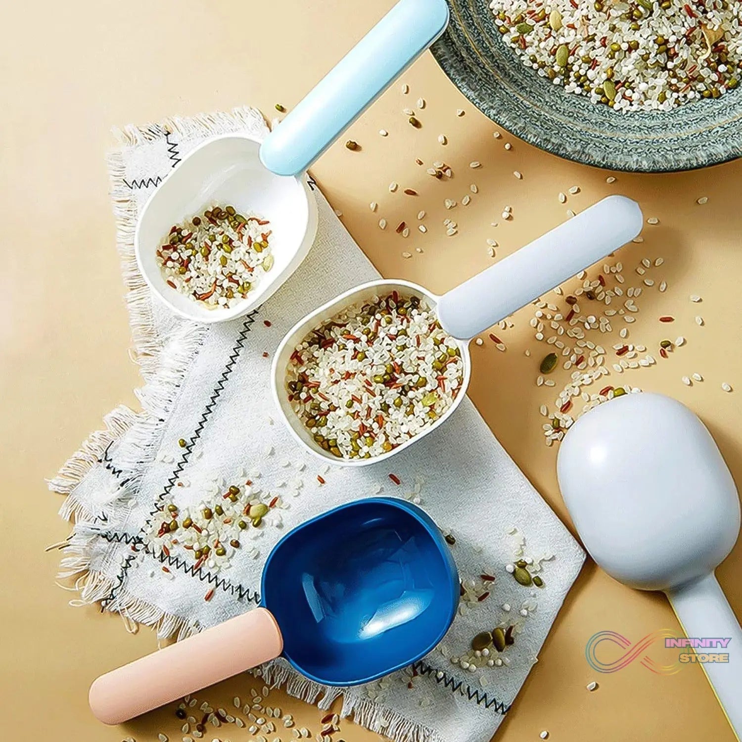 Large Plastic Measuring Spoons Flour Scoops for Home Kitchen (1 Pc) - infinityexculsivestore.com