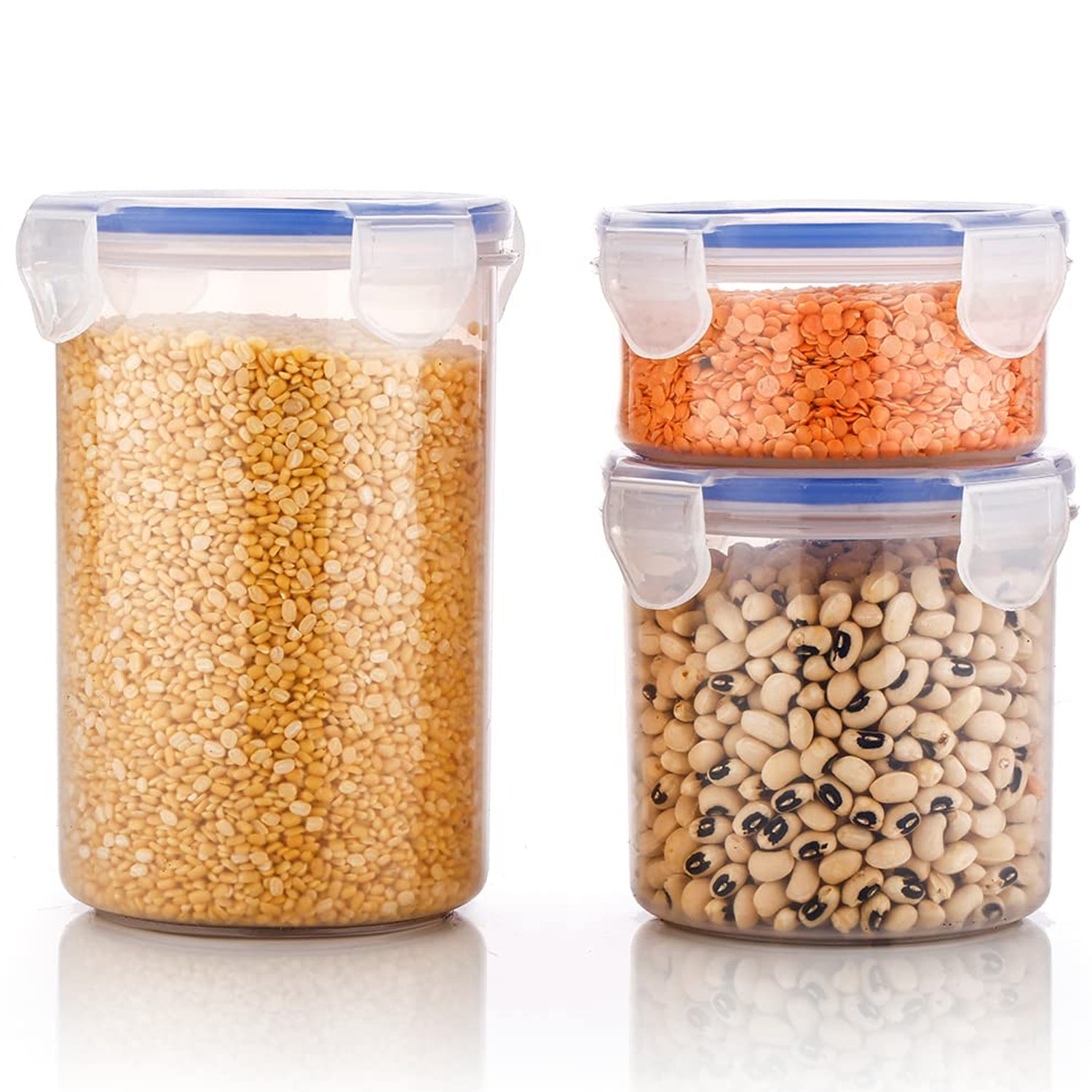 Leakproof & Airtight: 3 Pc Round Food Storage Set (500ml - 1500ml) - infinityexculsivestore.com