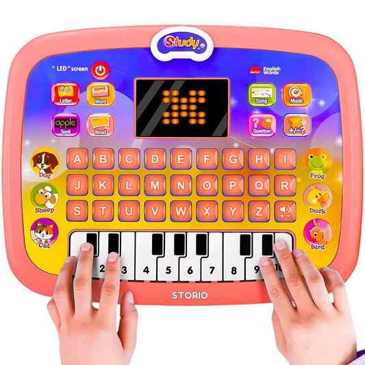 Learning Educational Computer Kids Piano Laptop with LED Screen & Music - infinityexculsivestore.com