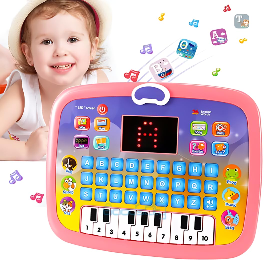 Learning Educational Computer Kids Piano Laptop with LED Screen & Music - infinityexculsivestore.com