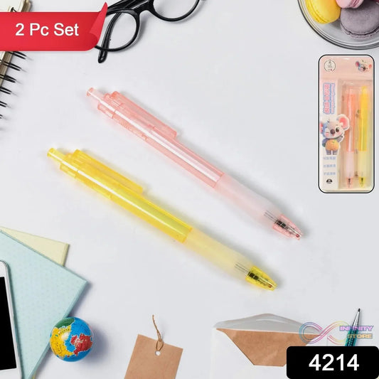 Lightweight Ball Point Pen, Smooth Writing Black Ball Pens (2 Pc Set) - infinityexculsivestore.com
