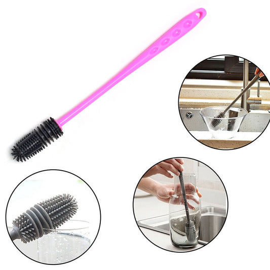 Long Bottle Cleaning Brush for Washing Water Bottle, Narrow Neck Containers - infinityexculsivestore.com