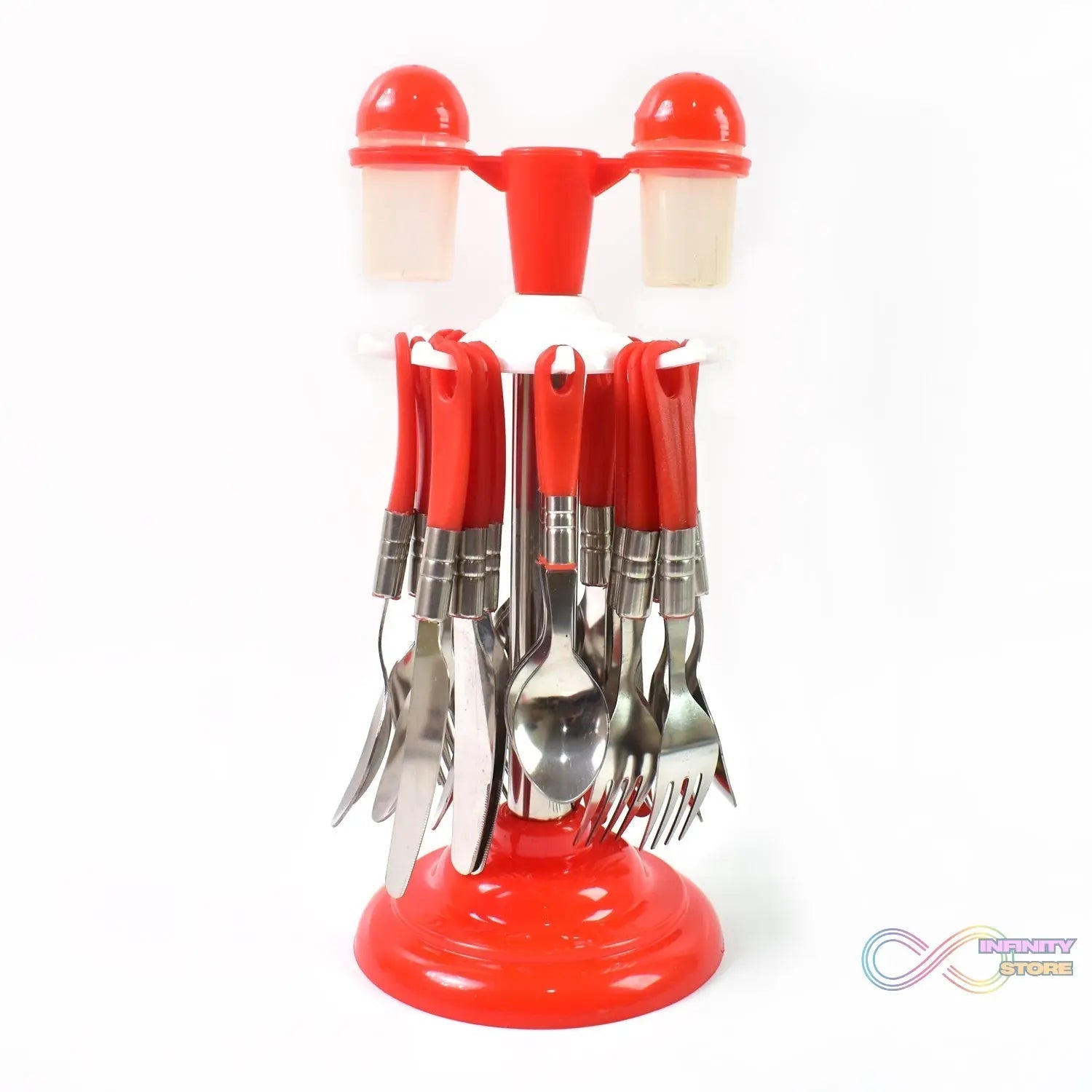 Luxury Cutlery Set for Dining Table Stainless Steel 26 - Piece Set With Stand (1 Set - infinityexculsivestore.com